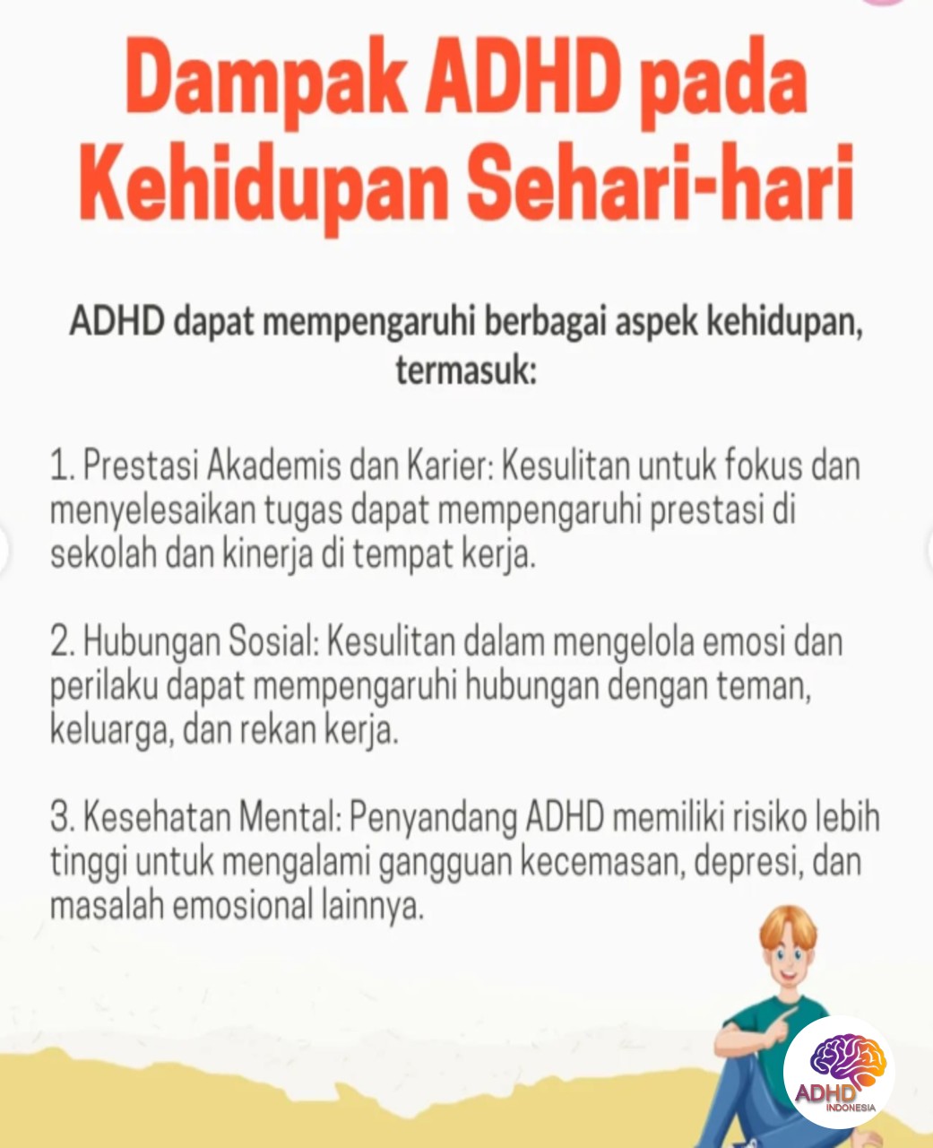 ADHD dan Hubungan Sosial Anak di Lingkungan Sekolah di Kota Bekasi